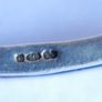 Vintage Sterling Silver 925 Blue Topaz Bracelet length 7,7" - 8,6g Image 10