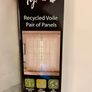 4 x Panels of Cream Voile 57" wide x 90" drop - 2 pairs Image 2