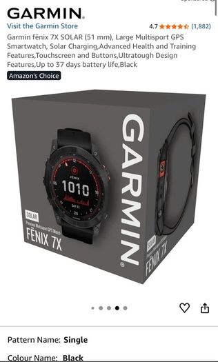 Garmin fenix 7X SOLAR (51 mm)