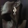 Art Deco Vintage Style Crystal Earrings Image 6