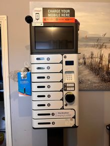 Mobile phone charging locker