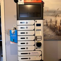 Mobile phone charging locker
