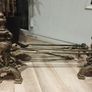 Vintage brass fireplace set Image 2