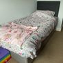 Single bed upholstered base and headboard Image 2