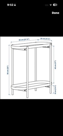 IKEA Olivblad plant stand black