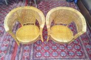 Vintage Ratan Tub Chairs
