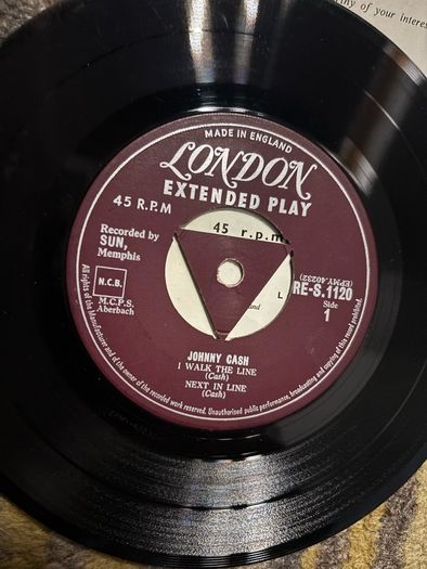 Johnny Cash vinyl single EP