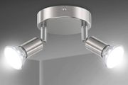 NEW SALE | LED Ceiling Light Rotatable, 2 Way Round Plate LED Ceiling Spot Lights GU10