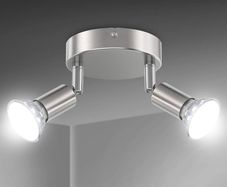 NEW SALE | LED Ceiling Light Rotatable, 2 Way Round Plate LED Ceiling Spot Lights GU10