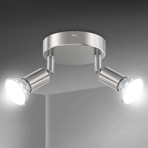NEW SALE | LED Ceiling Light Rotatable, 2 Way Round Plate LED Ceiling Spot Lights GU10