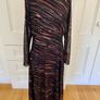 Warehouse Stripped Glitter Dress UK 10 Image 2