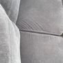 Verona Grey L shaped corner sofa + footstool Image 5