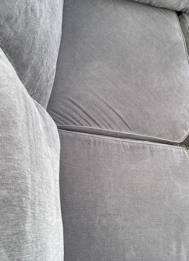 Verona Grey L shaped corner sofa + footstool