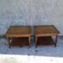 Hard wood side tables Image 2