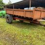 Renault tractor 90 34 steel tipping trailer low lo Image 7