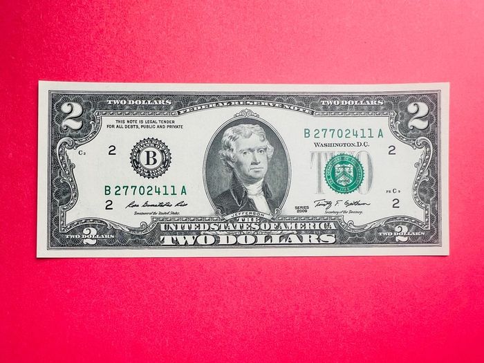 Usa  2  Dollars   2009. Letter   (  B 2 )  New York City  ( Uncirculated )