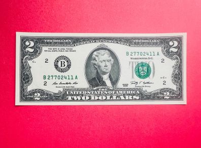 Usa  2  Dollars   2009. Letter   (  B 2 )  New York City  ( Uncirculated )