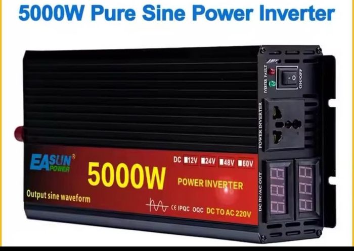 New PureSine Wave Inverter DC 12v  AC 220v Power 5000W Car Inverter Converte With LED Display NEW