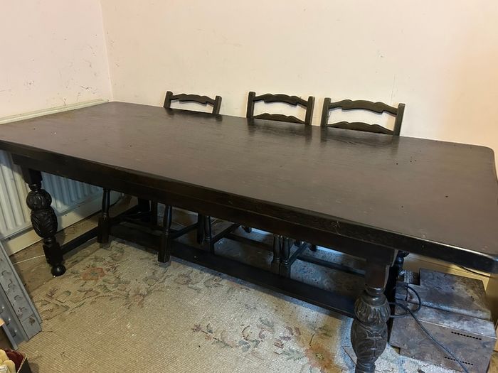 Furniture - Table, Chairs & 2 Cabinets