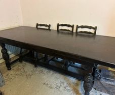 Furniture - Table, Chairs & 2 Cabinets