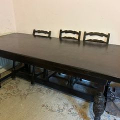 Furniture - Table, Chairs & 2 Cabinets
