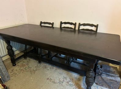 Furniture - Table, Chairs & 2 Cabinets