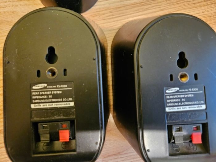 Samsung surround speakers.