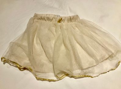 Stunning girls TuTu skirt from No Name cream with gold trim Age 6 7