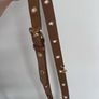 Maje Brown Suede Leather Bag Strap Image 5