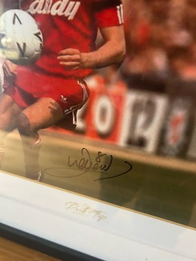 John Aldridge Signed & Framed Photo