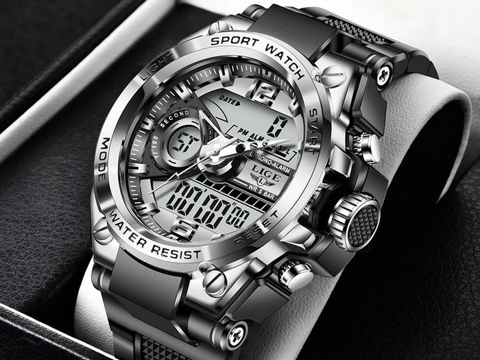 BRAND NEW LIGE Digital Men Military Watch 50m Waterproof Wristwatch LED Quartz Clock Sport Watch Male Big Watches Men Relogios Masculino