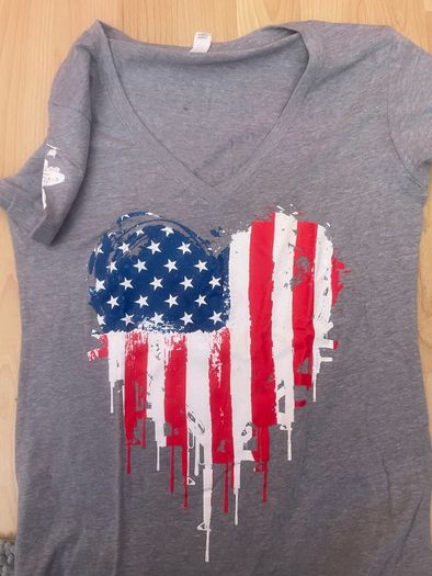 Ladies T-shirts - America themed - Size medium