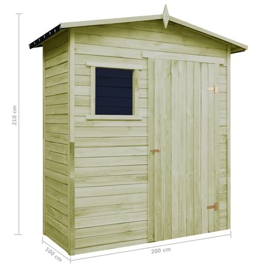 Garden Storage Shed Impregnated Pinewood