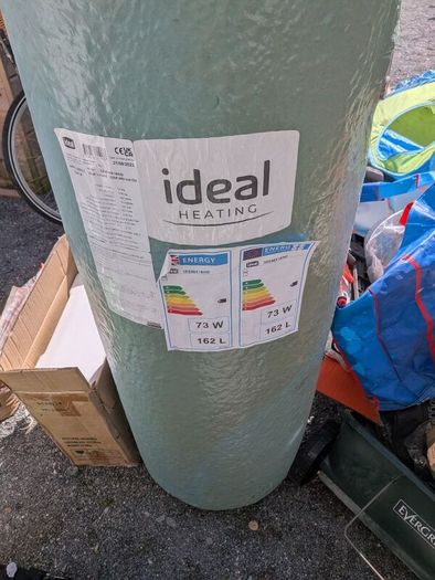 Ideal Heating 162L Hot Water Cylinder. Nearly New 2023