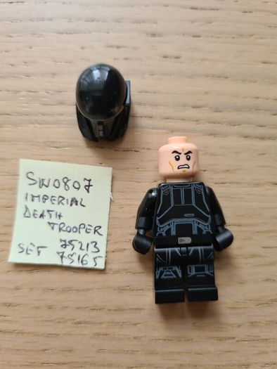 lego sw0807 imperial death trooper, set 75213, 75165