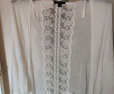 Atmosphere cream lace oversized cardigan size S Perfect condition Postage included