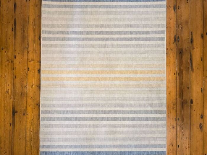 Tara Marina Stripe Rug Beige & Blue 160 x 230cm
