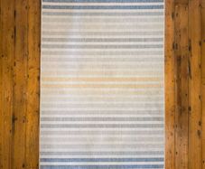 Tara Marina Stripe Rug Beige & Blue 160 x 230cm