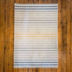 Tara Marina Stripe Rug Beige & Blue 160 x 230cm
