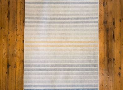 Tara Marina Stripe Rug Beige & Blue 160 x 230cm