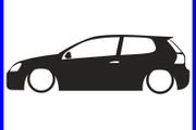 vw golf mkV sticker x 2