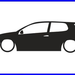 vw golf mkV sticker x 2