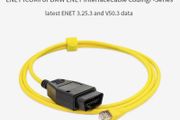 ENET Data Cable For BMW OBDII Interface to Ethernet E-SYS ESYS ICOM Coding for F-series Diagnostic Cable