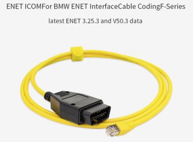ENET Data Cable For BMW OBDII Interface to Ethernet E-SYS ESYS ICOM Coding for F-series Diagnostic Cable