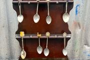 Vintage spoons and wall display piece c1960s