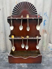 Vintage spoons and wall display piece c1960s