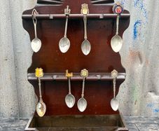 Vintage spoons and wall display piece c1960s