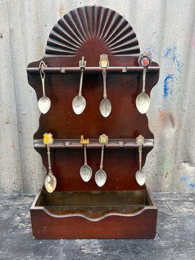 Vintage spoons and wall display piece c1960s