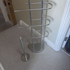 Free Multi Toilet Roll Holder with this - Premier Housewares Multi Rail Stainless Steel Free Standing Towel Rail