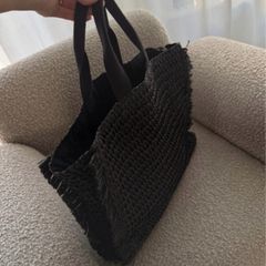 H&M raffia bag